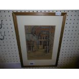 FRAMED WATERCOLOUR, VENICE, ST MARKS, SIGNED R.