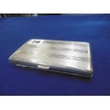 LARGE SILVER CIGAR CASE, 8ozs JG LIMITED,