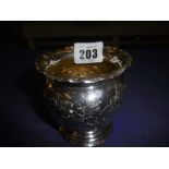 HM SILVER VASE,