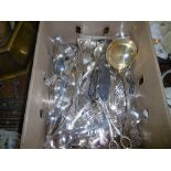 LARGE QTY OF PLATED CUTLERY