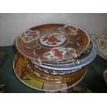 ASSORTED OF CABINET PLATES, COPELAND, IMARI ETC.