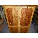 WALNUT INLAID TV CABINET