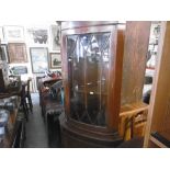 MAHOGANY CORNER CABINET