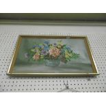 GILT FRAMED OIL ON CANVAS, STILL LIFE,