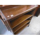 MAHOGANY OPEN BOOKCASE