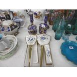 TWO LADIES DRESSING TABLE SETS