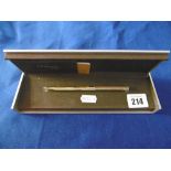 HM SILVER GOLD PLATED DUPONT PEN BOXED,