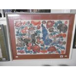 FRAMED ORIENTAL DECORATIVE PICTURE