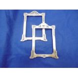 PAIR OF HM SILVER PHOTO FRAMES,