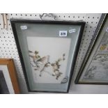 FRAMED ORIENTAL BIRD PICTURE