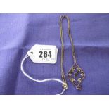 VICTORIAN 9ct GOLD PENDANT,