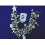 HM SILVER CHARM BRACELET,