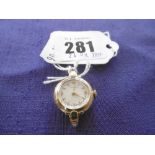 9ct GOLD HUGHIVIN LADIES WATCH