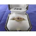 18ct GOLD RUBY AND DIAMOND RING, CHESTER,