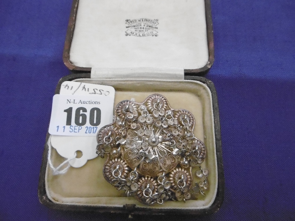 830 SILVER BROOCH,