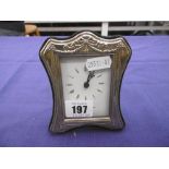 HM SILVER MINIATURE CLOCK