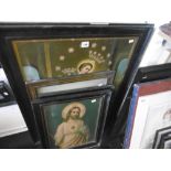 FIVE RELIGIOUS FRAMED PRINTS