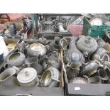 LARGE QTY OF SILVER PLATED WARE