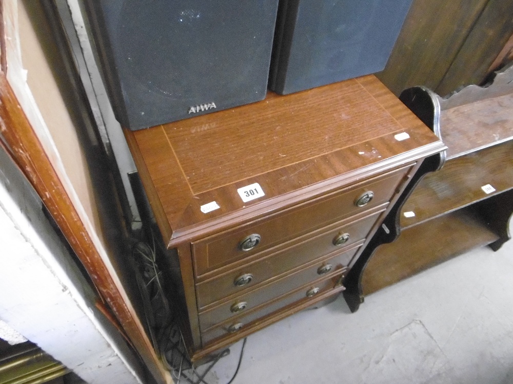 MAHOGANY DOUBLE MUSIC CENTRE; AIWA, - Image 4 of 8