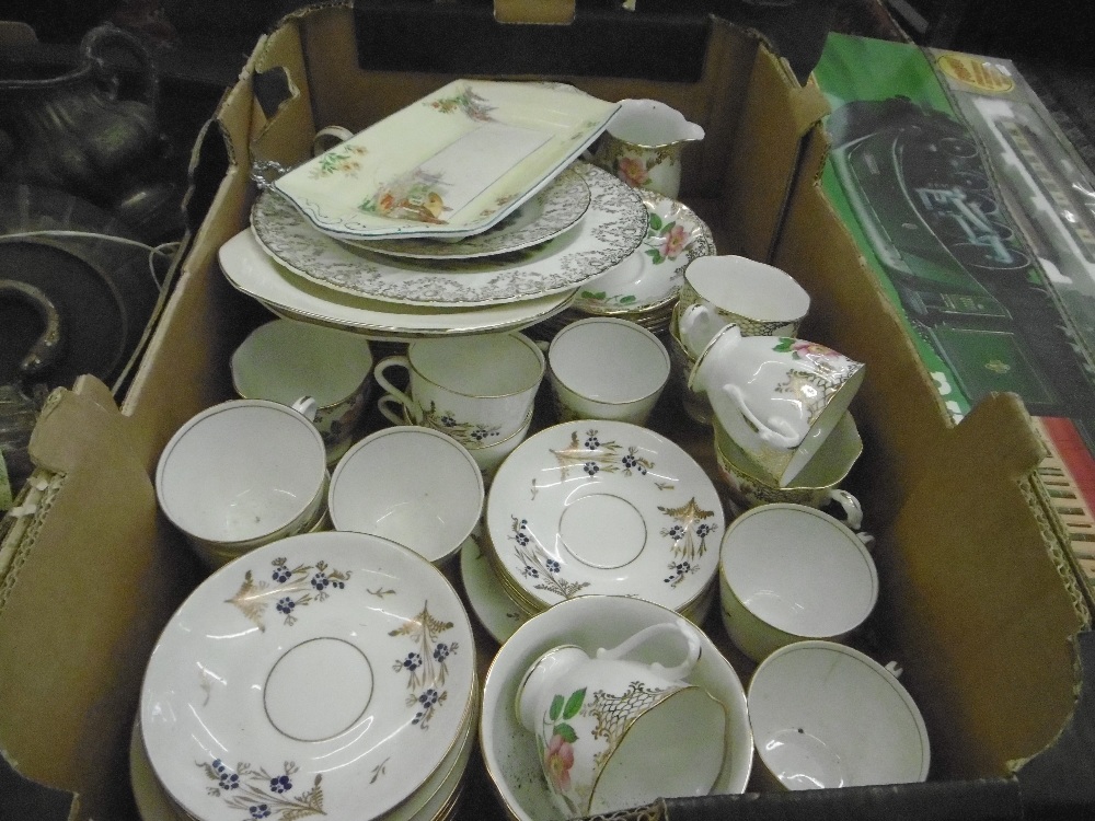 TWO PART TEA SETS ETC.