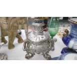 PLATED OIL LAMP