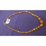 BUTTERSCOTCH AMBER NECKLACE,