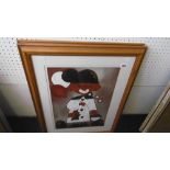 TWO FRAMED CLOWN PICTURES