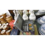 FOUR TABLE LAMPS, QTY OF ROYAL WORCESTER, WEDGEWOOD ETC.