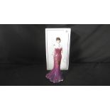 A BOXED ROYAL WORCESTER FIGURE RUBY