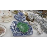 A QUANTITY OF BLUE AND WHITE AND OTHER CHINAWARE