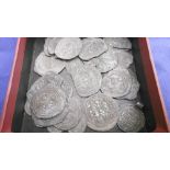 TWENTY EIGHT PERSIAN HAMMERED COINS 7TH CENTURY