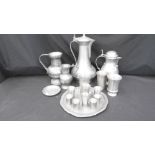 A COLLECTION OF PEWTER WARE