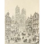 Architektur - - Coney, John. Engravings of ancient cathedrals, hotels de ville, and other public