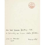 Blei, Franz. Prinz Hypolit und andere Essays. Leipzig, Insel, 1903. 2 Bl., 223 S. 18,2 x 13,5 cm.