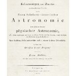 Astronomie - - Buquoy, Georg Franz August von. Erläuterungen und Zusätze zu dem dritten Teile von