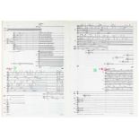 Musik - - Friedrich, Götz. Drei Studienpartituren mit Werken von Krzysztof Penderecki. Handexemplare