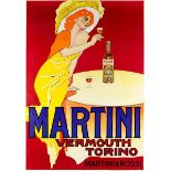 Plakate - - Dudovich, Marcello. Martini. Vermouth Torino. Martini & Rossi. Farbig lithographiertes