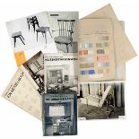 Bauhaus - - Schuster, Franz. Sammlung von Materialien zu Schusters Aufbaumöbel. In Preislisten,
