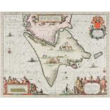 Karten - Südamerika - - Janssonius, Johann. Tabula Magellanica qua Tierrae del Fuego. Kolorierte