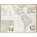 Karten - Amerika - - Reilly, Franz Johann Josef von. Karte von Amerika. Nach d'Anville und Pownell
