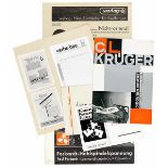 Typographie - - Burchartz, Max. Sammlung von insgesamt 9 Arbeiten von Burchartz, dabei u.a der