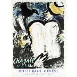 Chagall, Marc. Moïse et les Tables de la Loi. Plakat zur Ausstellung "Chagall et la Bible" im