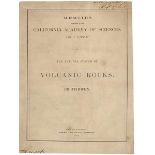 Geologie - - Richthofen, Ferdinand von. The Natural System of Volcanic Rocks. San Francisco, Towne