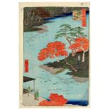 Asien - Japan - - Hiroshige, Utagawa. 2 Farbholzschnitte aus verschiedenen Serien. Japan,