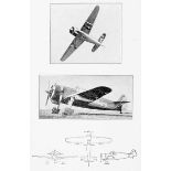 Militaria - - Zehn illustrierte Titel zur Luftfahrt. Um 1924-1947. Unterschiedliche Länder,