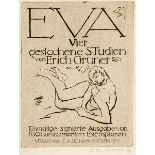 Gruner, Erich. Eva. Vier gestochene Studien. Lose in der Originalmappe mit radiertem Titelblatt