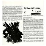 Wiener Aktionismus - - Nitsch, Hermann, Otto Mühl und Adolf Frohner. Die Blutorgel. Manifest zur