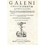 Galenus, Claudius. Galeni Omnia quae extant... 12 Bände in 4 Bänden. Mit über 100 Textholzschnitten.