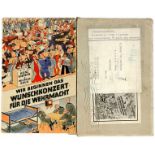Nationalsozialismus - - Zum 275. Boxkampf 15.1.38. Sport-Vereinigung Deutsche Bank. Zweiteilige
