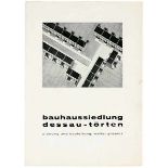 Bauhaus - - Gropius, Walter. Bauhaussiedlung Dessau-Törten. Planung und Bauleitung: Walter